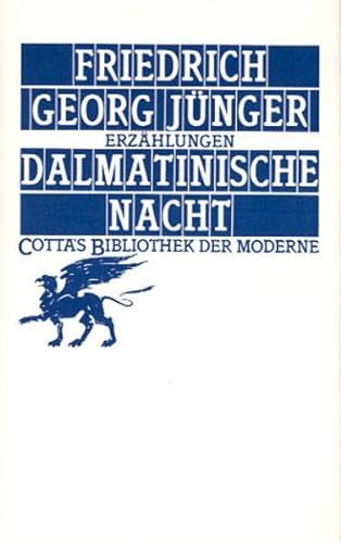 Dalmatinische Nacht (Cotta's Bibliothek der Moderne, Bd. 41): Erzählungen von Klett-Cotta